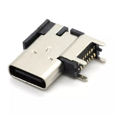 Вертикальные боковые разъемы USB 3.1 Type C, розетка 16Pin