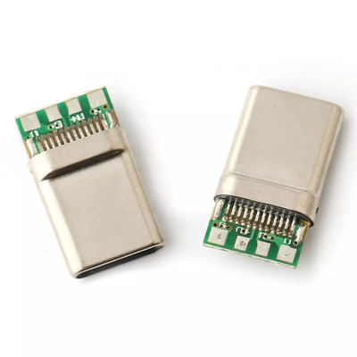 12-контактный разъем USB 3.1 USB C, разъем для пайки, провод для печатной платы, USB-разъем