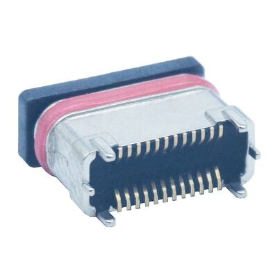 водонепроницаемая SMD вертикальная цинковая порошок металлургия 24Pins женский Type-c соединитель USB зарядный порт вставка