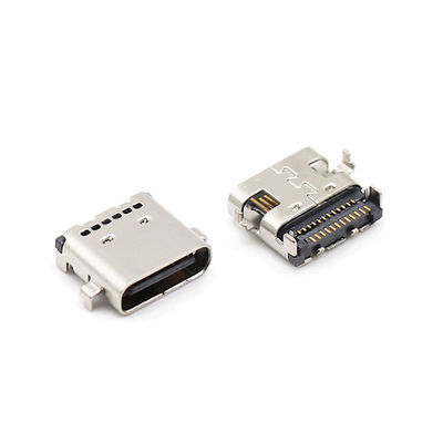 Тонуть тип тип USB USB SMT женский соединителя c печатает гнездо Штырь c 24