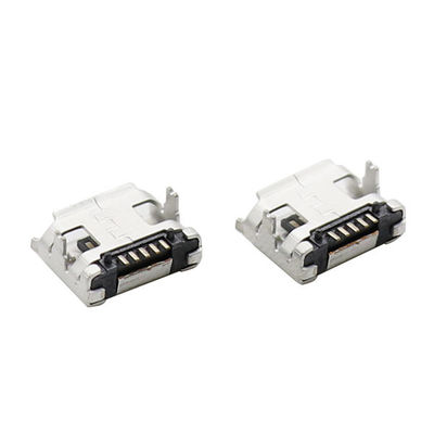 качество  LCP Plastic Magnetic Micro USB Connectors Type B 5 Pin With Flange Фабрика