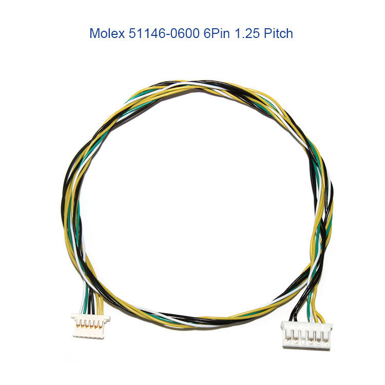 проводка MOLEX 51146 1.25mm провода 5P 6P электрическая с держателем снабжения жилищем A1254 SMD