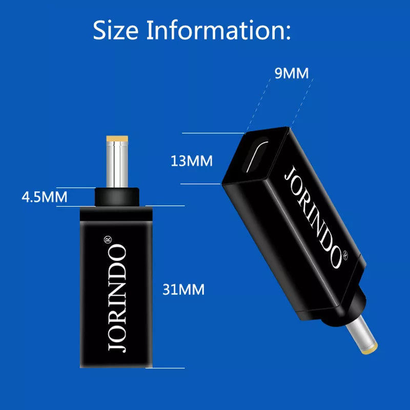 100W USB Type C Female to DC 5.5x2.5mm Male PD Разъем Быстрая быстрая зарядка