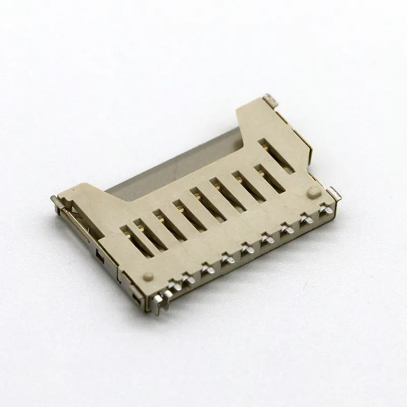 Короткий тип раковина нажима нажима соединителя карты памяти тела 9Pin SD меди