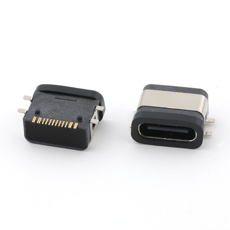 USB 16pin водонепроницаемый IPX8 тип C женский разъем SMT AC DC 5V номинальное напряжение