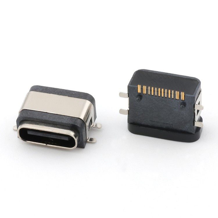 USB 16pin водонепроницаемый IPX8 тип C женский разъем SMT AC DC 5V номинальное напряжение