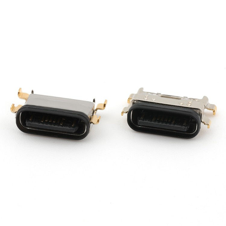 USB C 16Pin Type C Female Connector Средний монтаж 1,13 мм IPX8 водонепроницаемый с LIM