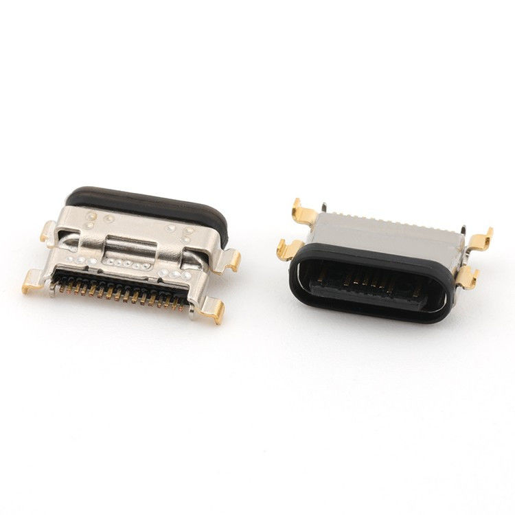 USB C 16Pin Type C Female Connector Средний монтаж 1,13 мм IPX8 водонепроницаемый с LIM