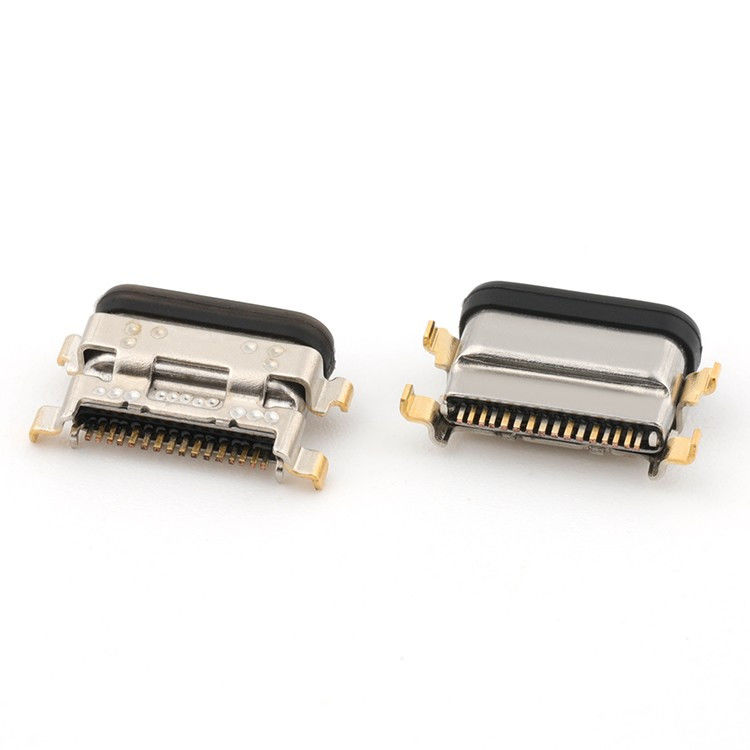USB C 16Pin Type C Female Connector Средний монтаж 1,13 мм IPX8 водонепроницаемый с LIM