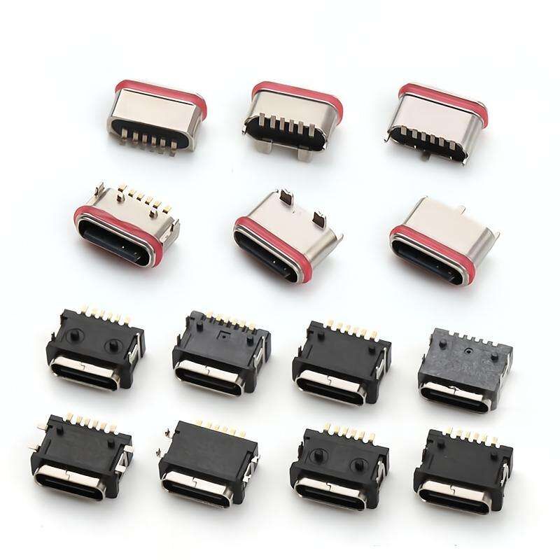 Водонепроницаемый медный USB типа C 6 пинный женский разъединитель кабель передачи данных с максимальным номинальным током 3A и 30В