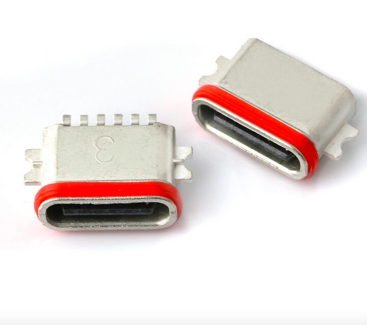 Профессиональный производитель водонепроницаемого разъема USB Type C 6P Full SMT IP67 USB 3.1 SMD разъема