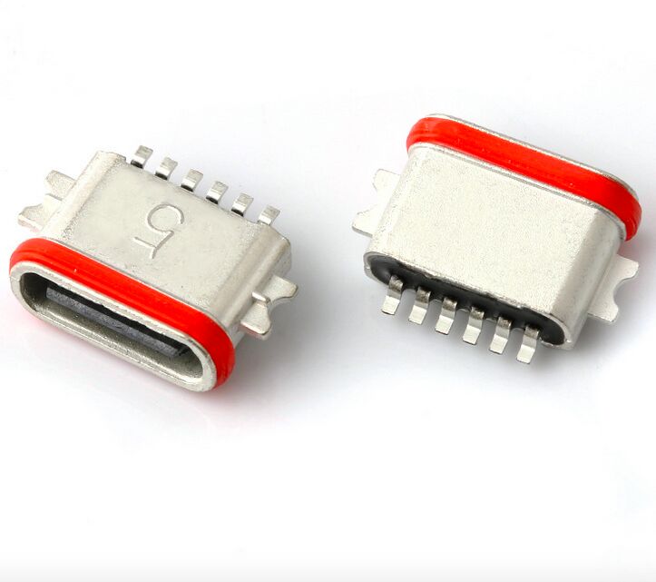 Профессиональный производитель водонепроницаемого разъема USB Type C 6P Full SMT IP67 USB 3.1 SMD разъема