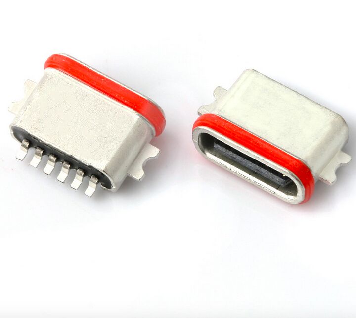 Профессиональный производитель водонепроницаемого разъема USB Type C 6P Full SMT IP67 USB 3.1 SMD разъема