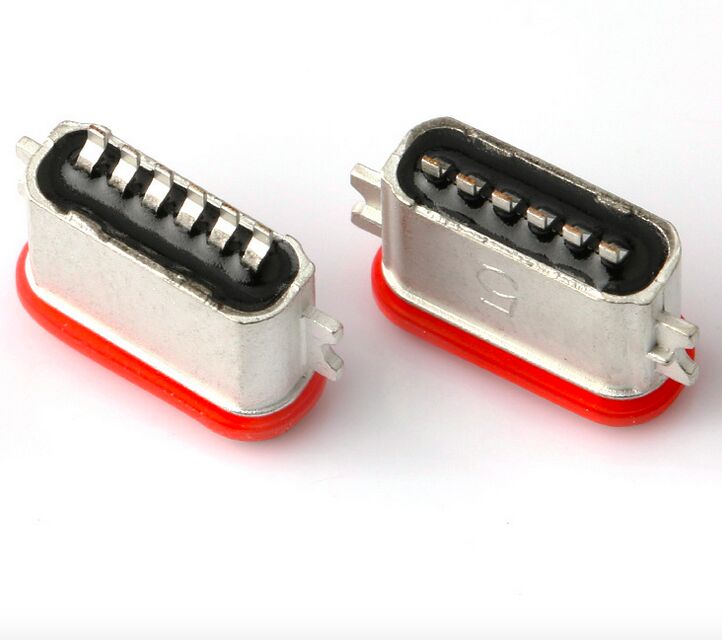 Профессиональный производитель водонепроницаемого разъема USB Type C 6P Full SMT IP67 USB 3.1 SMD разъема