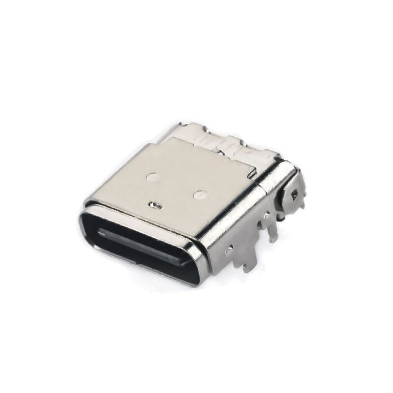 24-контактный гибридный разъем USB 3.1 Type C Female с Г-образным разъемом для зарядки телефона и быстрой передачи данных