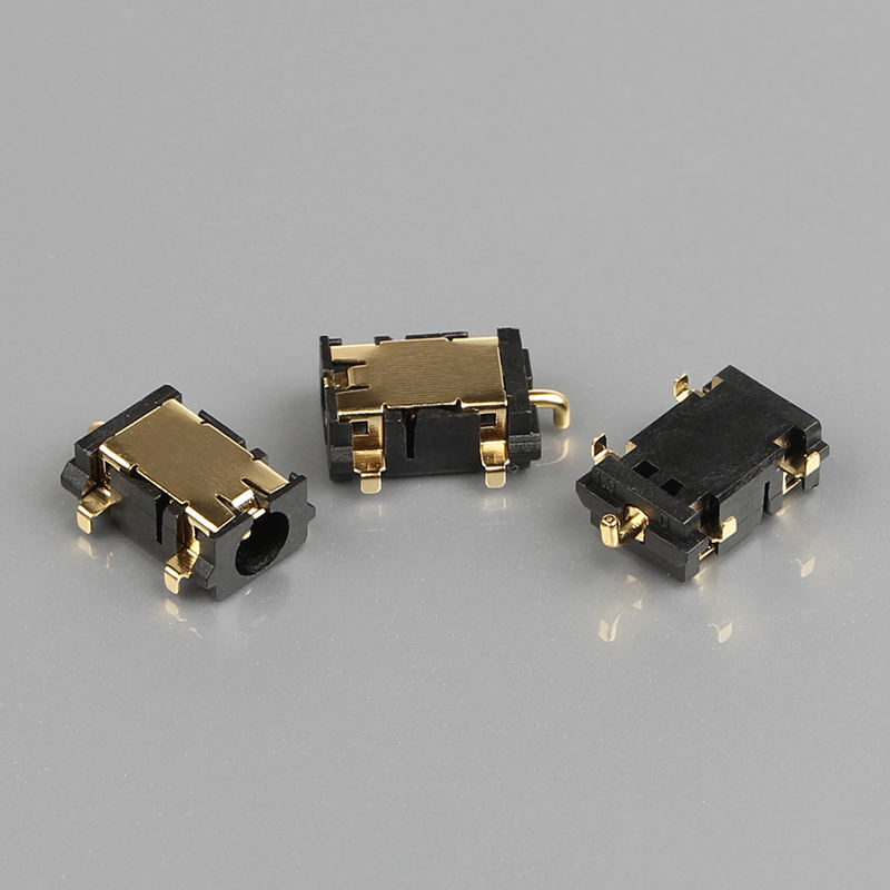 5 PIN DC-058-1.3mm DIP латунный контактный нейлоновый корпус