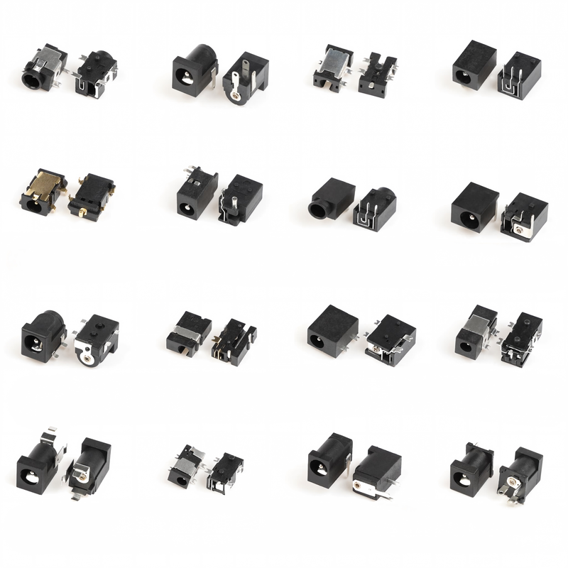 5 PIN DC-058-1.3mm DIP латунный контактный нейлоновый корпус
