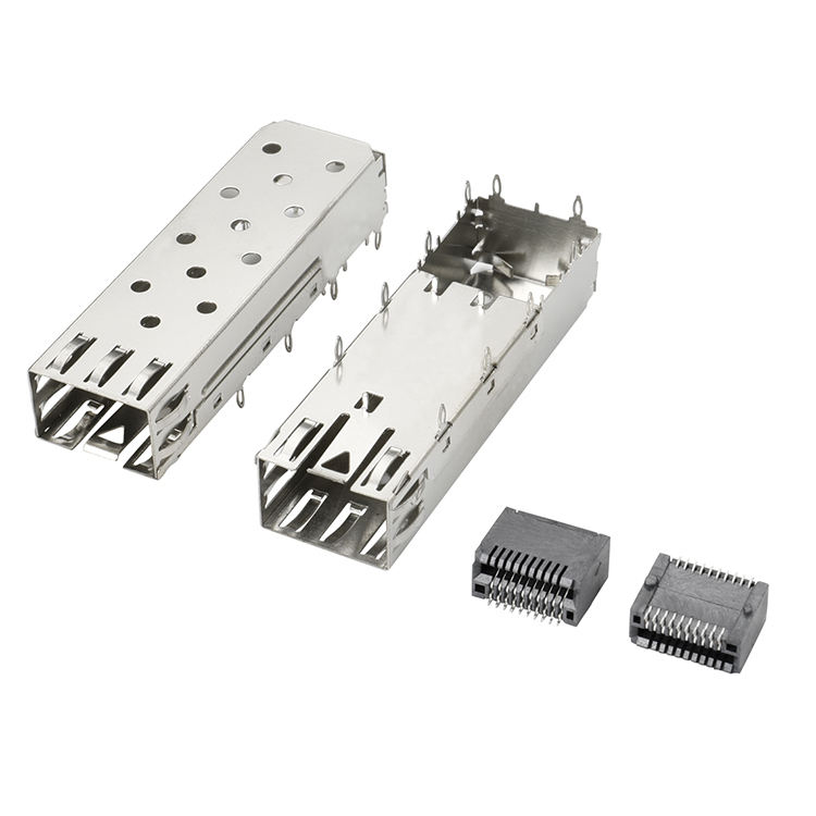 QSFP SFP Cage 2X2 Port Cage с Light Pipe XFP CFP SFP Коннектор Пылезащитная крышка для оптоволоконного модуля