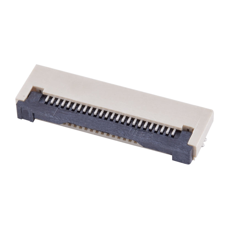 0.5mm Pitch 24P FPC Connector H2.0 Flip Lock Bottom Contact SMD Socket for TFT LCD Display Touch Panel Camera Module PCB