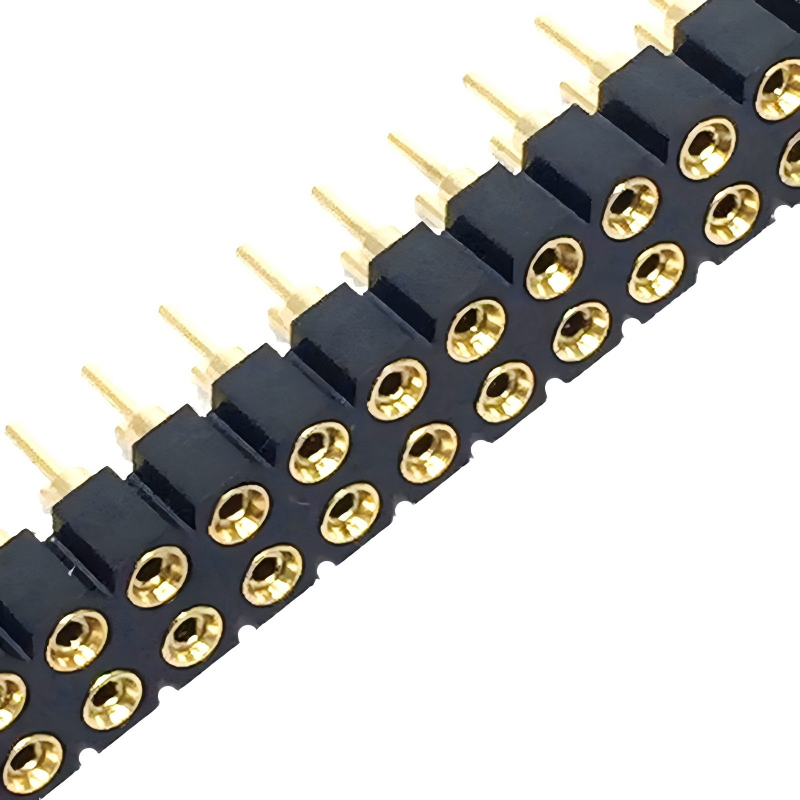 2.54 мм швейцарская машина закругленная женская головка 4pin 16pin 20pin 32pin 40pin круглый штифт с двумя однорядными соединителями