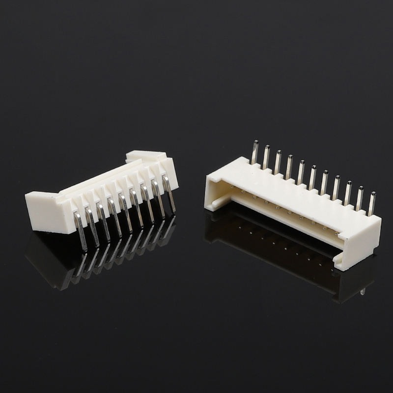 Wire Board Connector 90 Degree Horizontal Buckle Bent Pin 2.0mm Pitch Female Plug-in Nylon Housing