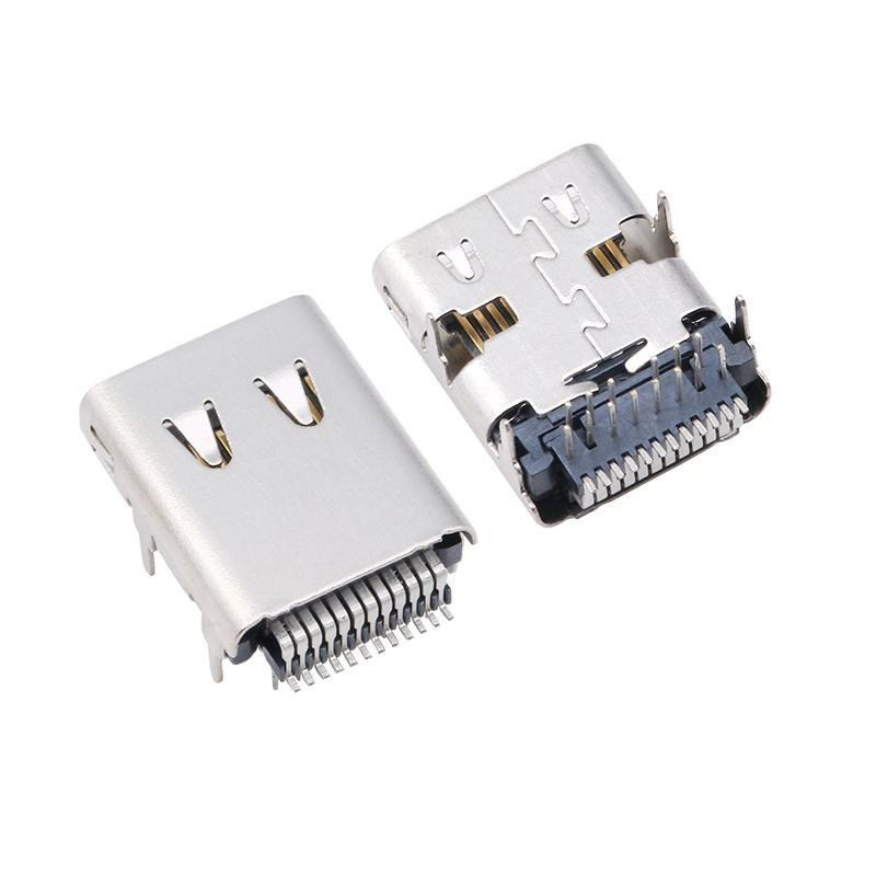 Настраиваемый USB 3.2 Type-C соединитель 40 Gbps водонепроницаемый U4 сокет 24 пин SMT DIP PCB женский мужской соединитель