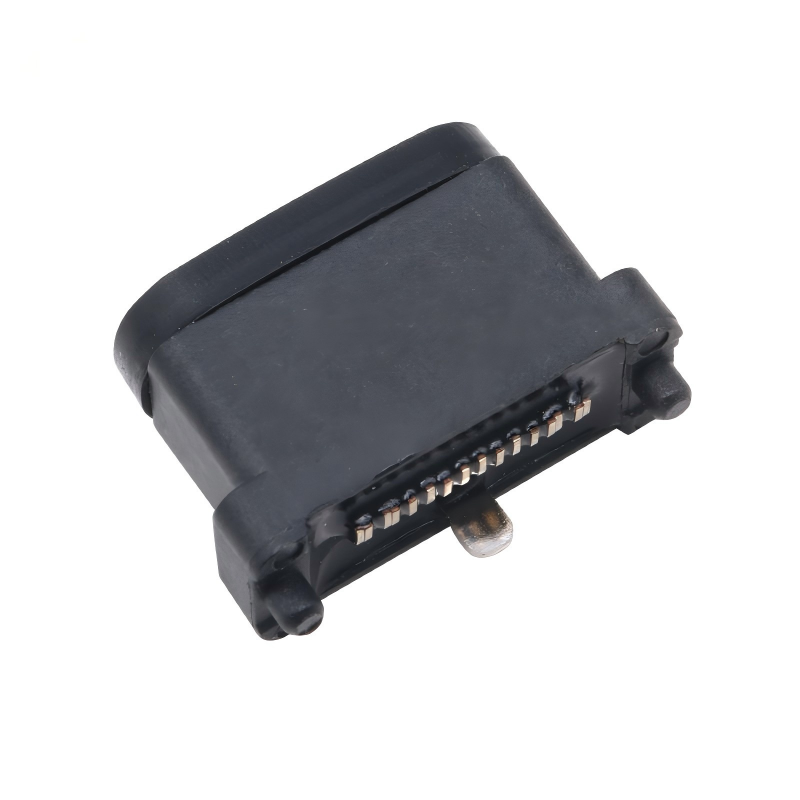 Водонепроницаемый гнездовой разъем USB 3.2 Type-C 40 Гбит/с U4, 24-контактный, SMT DIP для печатных плат, позолоченный, нержавеющая сталь, 5 А 100 В переменного тока