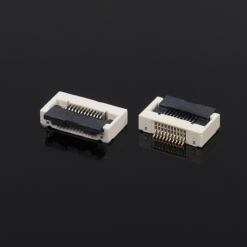 0.5mm Pitch Butterfly Lock FFC/FPCH Connector Горизонтальное нижнее соединение с высотой 2,55H Flip Cover для плоской гибкой электроники