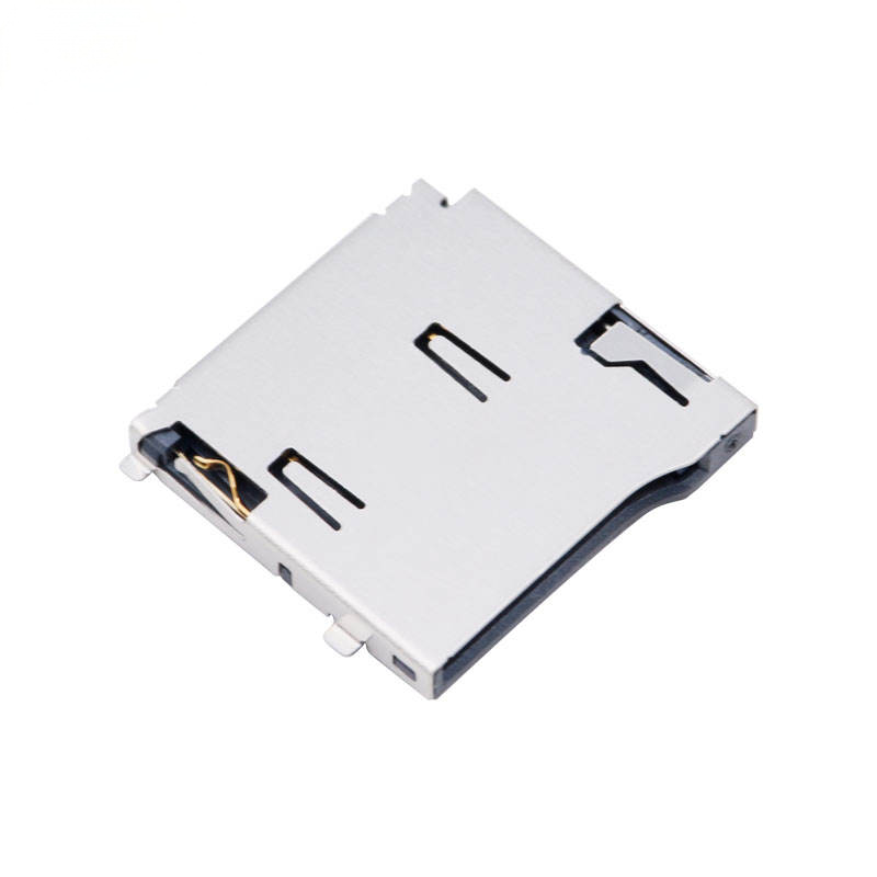8-контактный разъем для карт Micro SD / TF | Аналог Molex 472192001 | SMT-разъем с откидной крышкой (Hinge) H1.8 мм