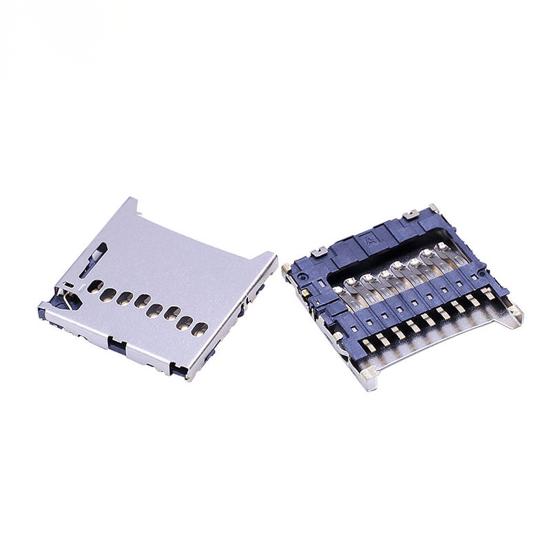 TF карта 8P с CD-контактом H1.3 Держатель Micro SD из нержавеющей стали USB электронный разъем для применений на печатных платах