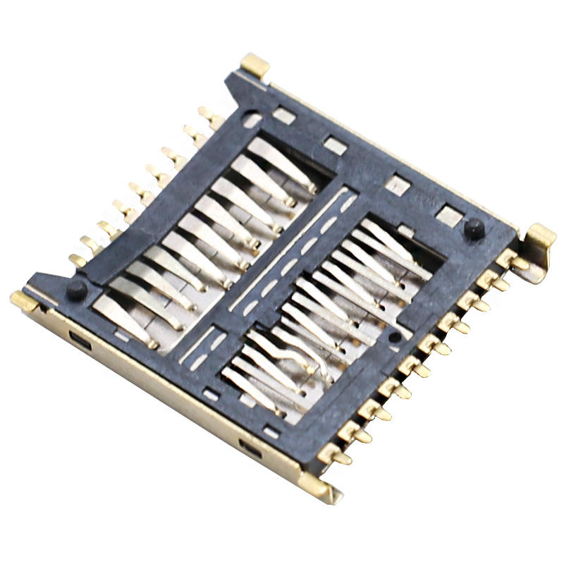 19 штифтов 3-в-1 Micro SD UHS II UFS Card Connector SMT Высота 1,6 мм из нержавеющей стали USB для лучшей читаемости Поисковая система