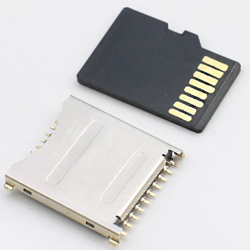 19 штифтов 3-в-1 Micro SD UHS II UFS Card Connector SMT Высота 1,6 мм из нержавеющей стали USB для лучшей читаемости Поисковая система