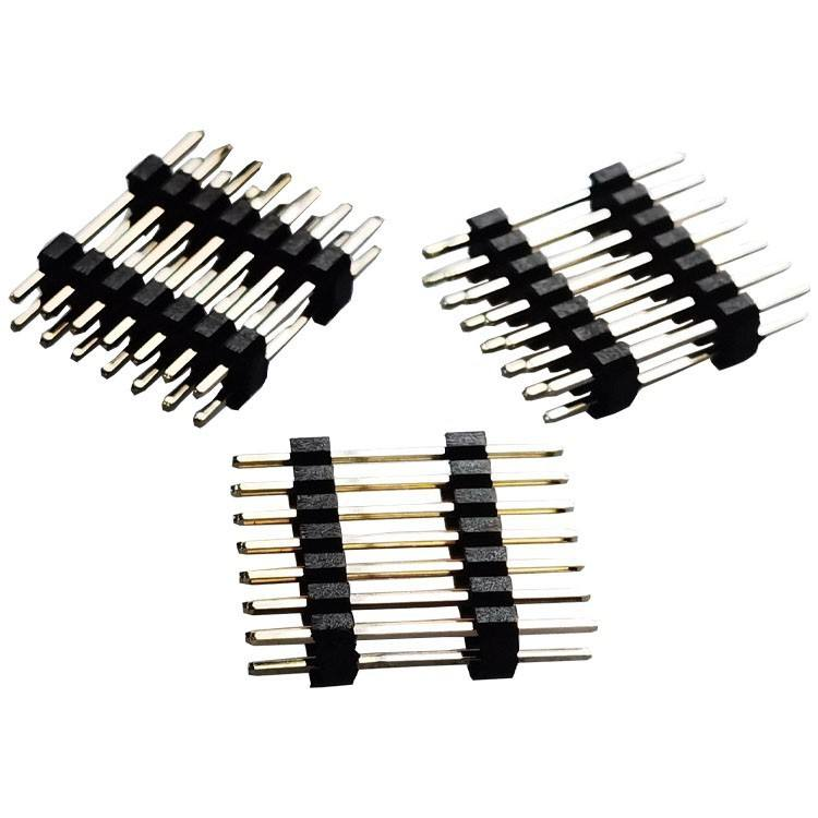 Double Row 2.0mm Pitch Female/Male Header Pins 2-40Pins Gold Plated For PCBA