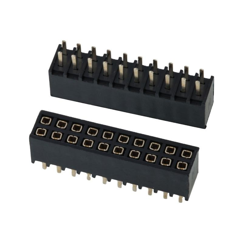 DIP Female Header 2,54 мм Pitch Double Row Female Straight Header Socket Pin Strip Connector (ДИП женский заголовок 2,54 мм) Двойной ряд женский прямой заголовок