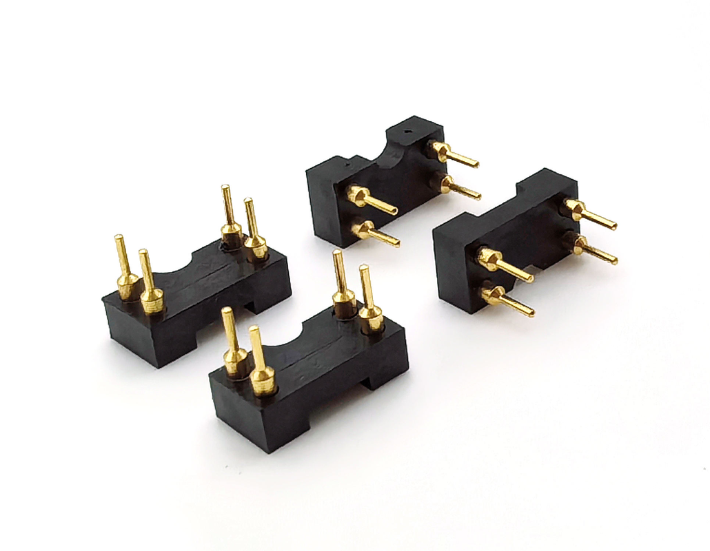 2.54мм Пич IC Socket Обработанный женский заголовок прямая H3.0мм 4P отверстие все золото 60В номинальная PPS Shell