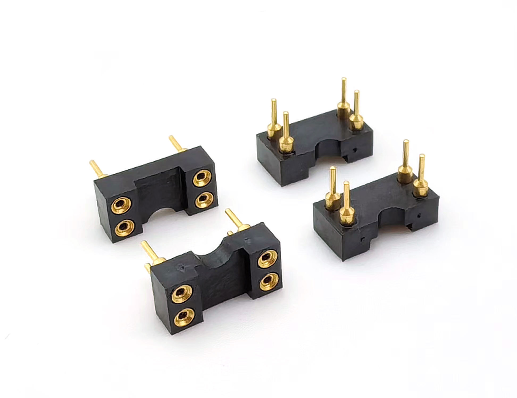 2.54мм Пич IC Socket Обработанный женский заголовок прямая H3.0мм 4P отверстие все золото 60В номинальная PPS Shell
