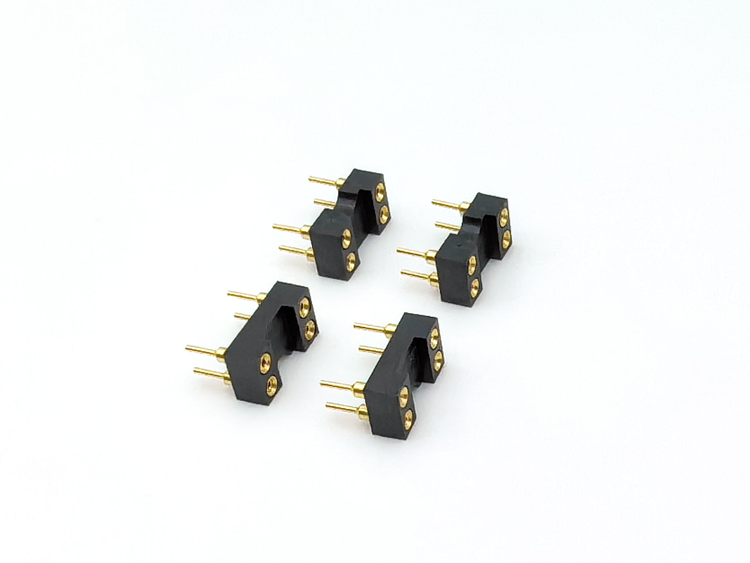 2.54мм Пич IC Socket Обработанный женский заголовок прямая H3.0мм 4P отверстие все золото 60В номинальная PPS Shell