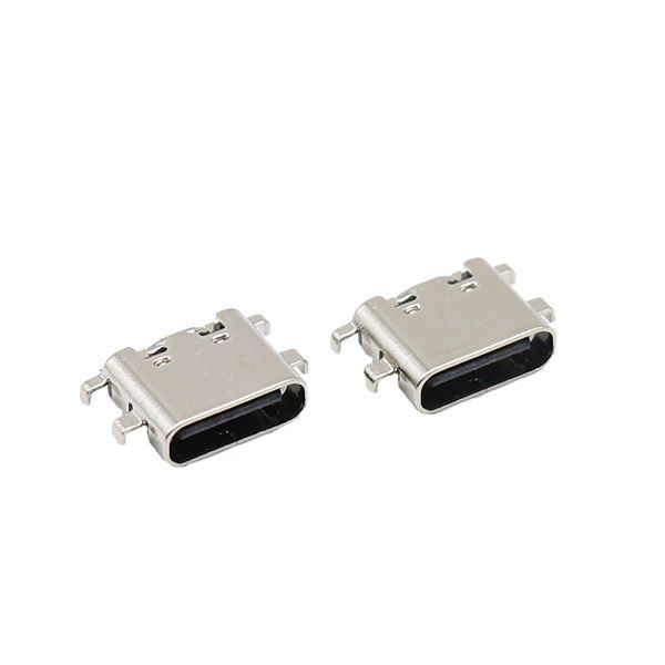 Тип женщина USB 6 Штырь плиты PCB гнезда соединителей c тонуть 0.8MM 3.1mm