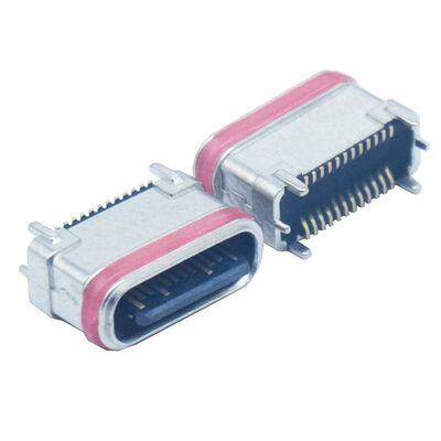 водонепроницаемая SMD вертикальная цинковая порошок металлургия 24Pins женский Type-c соединитель USB зарядный порт вставка
